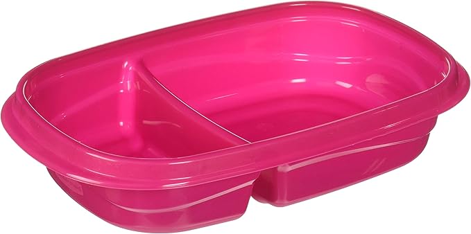 Rubbermaid TakeAlongs Sandwich Food Storage Containers, 3.7 Cup, Colors may vary