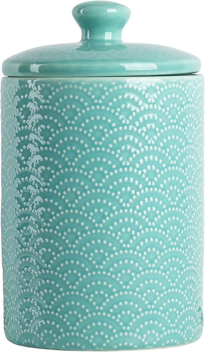 10 Strawberry Street Kitchen Canister, 3 Piece Set, Tide Blue