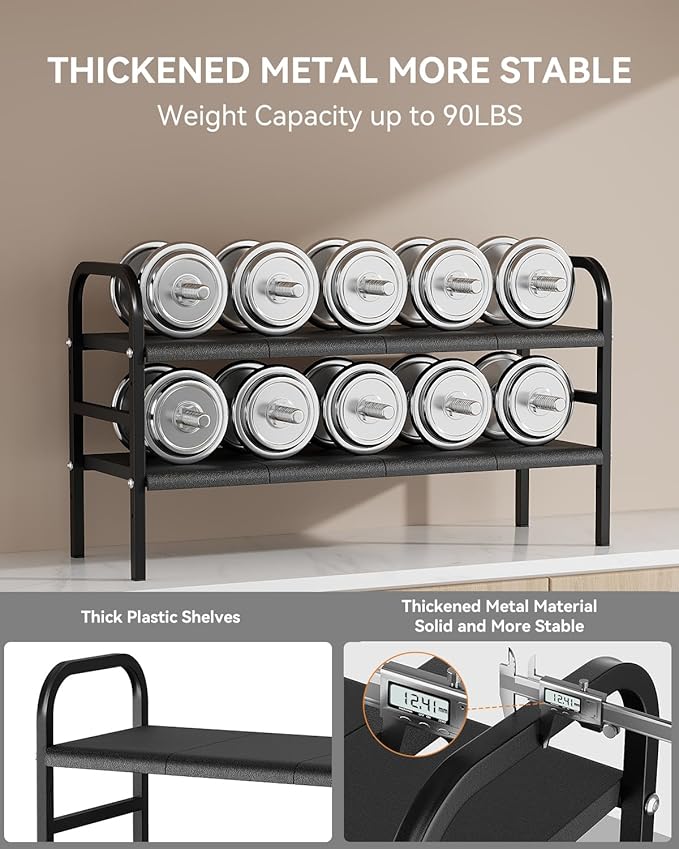 SUNZOS Under Sink Organizers, 2 Tier Expandable Cabinet Shelf Organizer with 8 Removable Panels, Under Counter Storage Organizer for Kitchen, Bathroom, Shoe Storage Rack