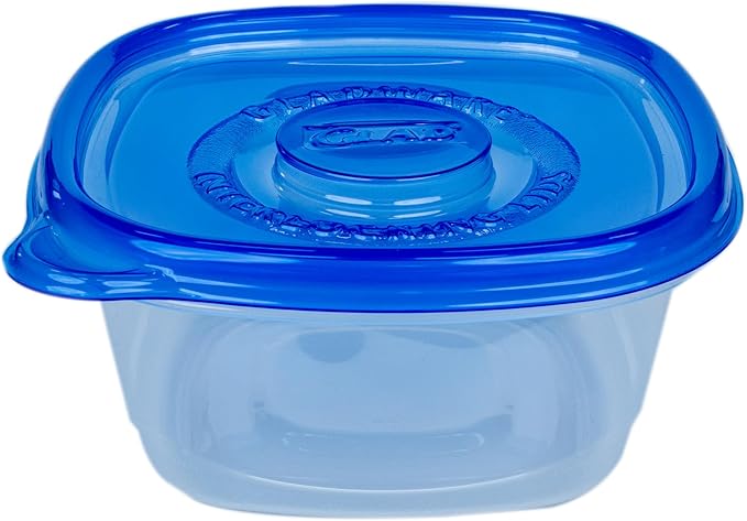 Glad GladWare Tall Entrée Food Storage Containers | Large Square Containers Hold up to 42 Ounces| Strong and Sturdy Large Kitchen Storage Holders, 3 Count - 6 Pack