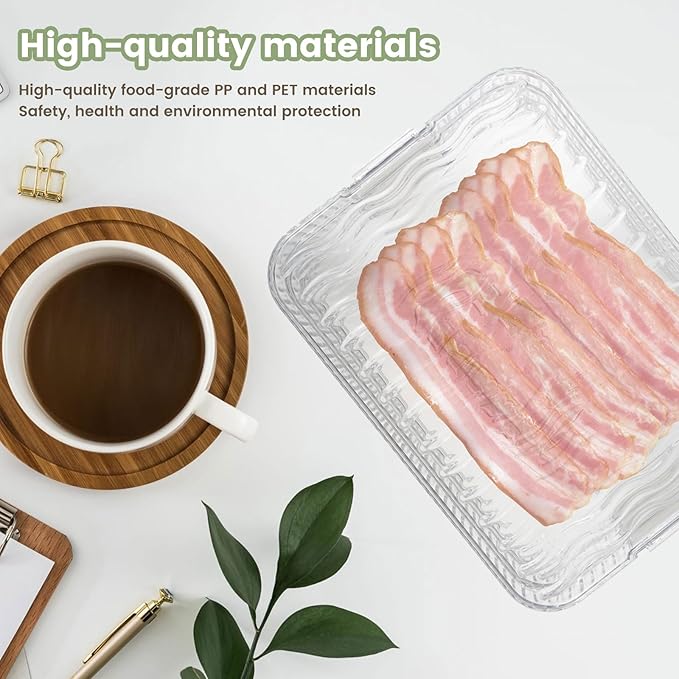 Deli Meat Container for Fridge, 3 Layer Meat Container for Refrigerator Organizers, Bacon Cheese Container for Refrigerator Deli Container Include Lid Food Boxes