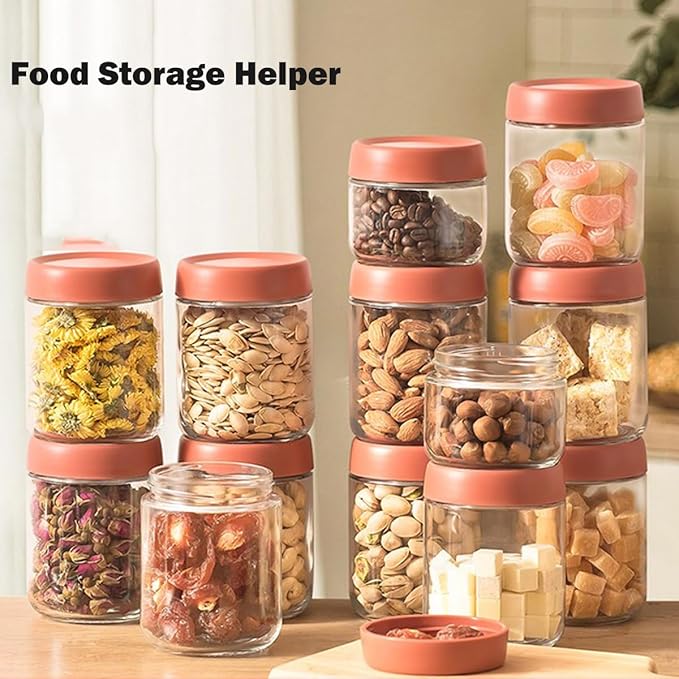 2Pack Overnight Oats Containers with Lids, 16 oz Glass Mason Overnight Oats Jars, Wide Mouth Airtight Containers for Milk, Cereal, Fruit, Yogurt, Spice Sugar, Salad Dressing, Sauce
