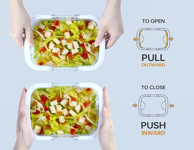 Felli Duo Loc Deli Meat Containers for Fridge with Airtight Lids, Stackable Refrigerator Organizer for Lunch Meat Storage Sandwich Ham Cheese Salami Sliced Turkey, Clear Tritan Box (Cold Cuts 3pk)