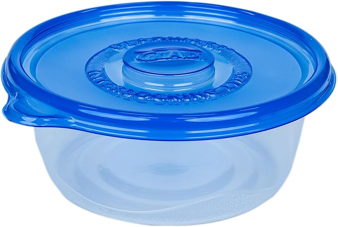 Glad GladWare Big Bowl Food Storage Containers, Large Round Bowl Holds 48 Ounces of Food Food Storage Containers for Everyday Use to Preserve Freshness, 3 Count - 6 Pack