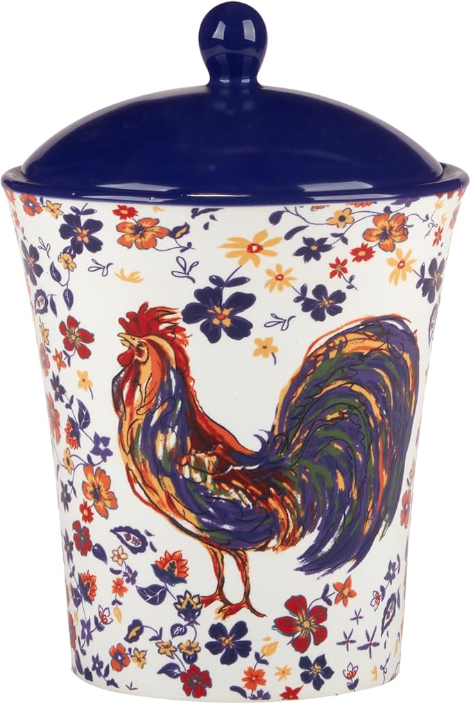 Certified International Morning Rooster Set of 3 Canisters: 54 oz., 64 oz.,92 oz.