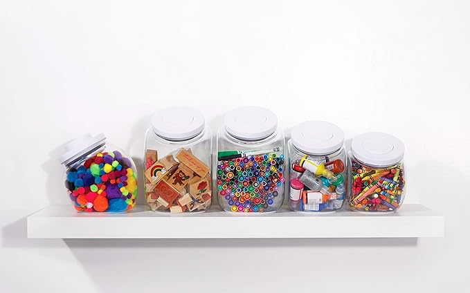 OXO Good Grips 3.0 Qt POP Medium Cookie Jar - Airtight Food Storage - for Snacks and More, White and Clear