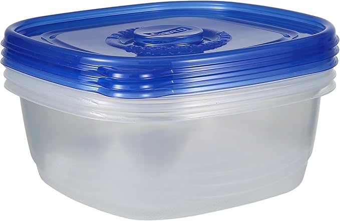 GladWare Family Size Food Storage Containers, XL | Large Square Food Storage, Containers Hold up to 104 Ounces of Food, Large Set 3 Count Food Containers | Plastic Food Container