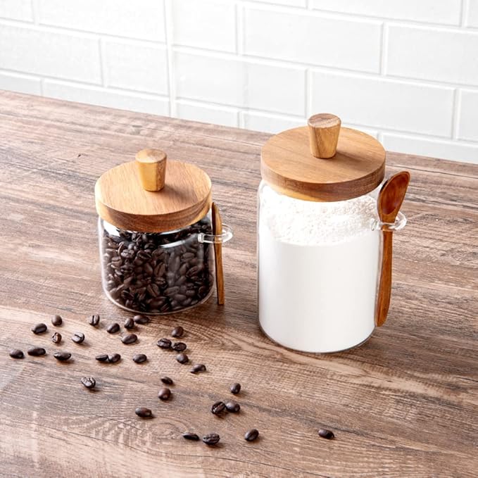 Restaurantware-16.9 Ounces Glass Storage Jar, 1 Dishwashable Glass Cookie Jar - Airtight Seal, Hot & Cold Friendly , Clear Glass Glass Candy Jar, Knob Handle Lid, For Kitchen, Laundry, Or Storage