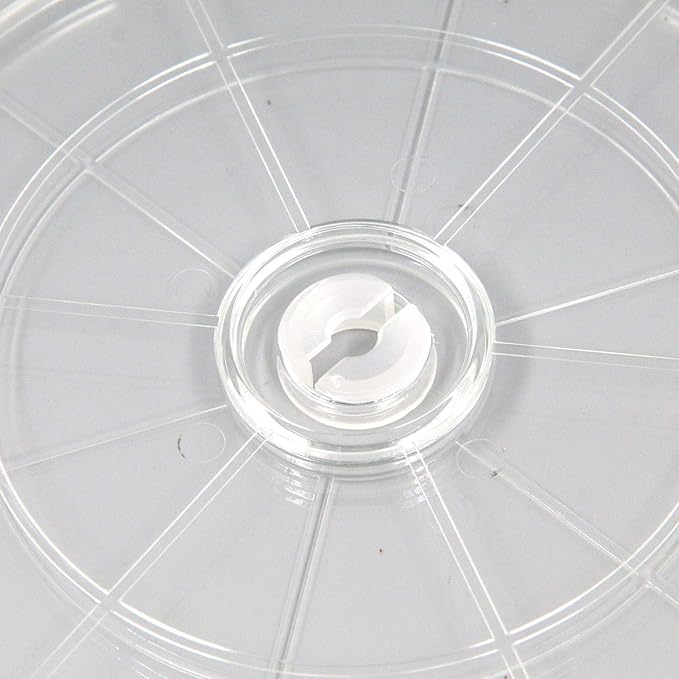 MY MIRONEY Heavy Duty Lazy Susan Turntable Organizer 7" Clear Acrylic Rotating Swivel Stand with Steel Ball Bearings for Spice Rack Cake Decorating TV Laptop Pack of 2