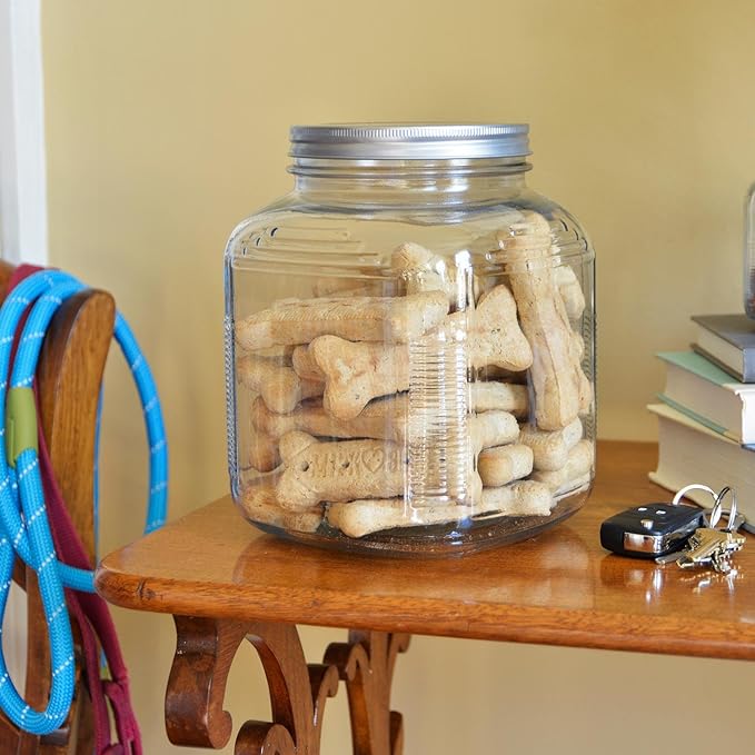 Anchor Hocking 3-Piece Glass Cracker Jar Canister Set