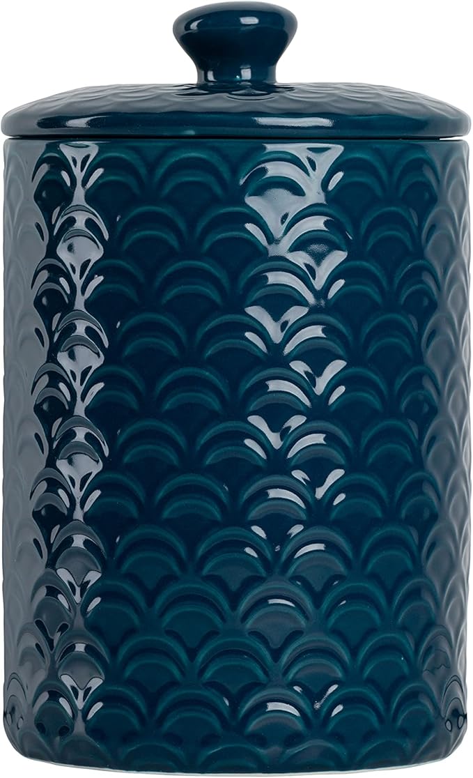 10 Strawberry Street Kitchen Canister, 3 Piece Set, Ocean Navy