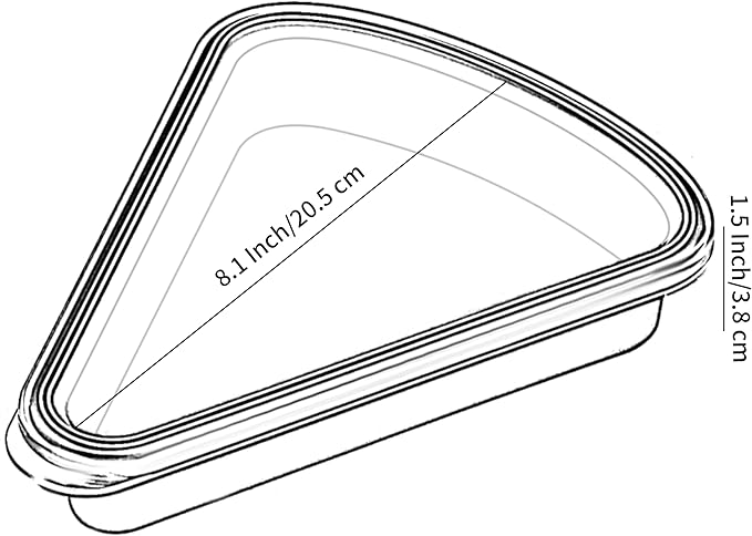 3-Pack Reusable Silicone Leftover Pizza Slice Storage Container with Air-tight Lids-BPA Free,Fits Single Slice up to 16",On-the-go Bento Style,Microwave, Freezer & Dishwasher Safe(3 Blue)
