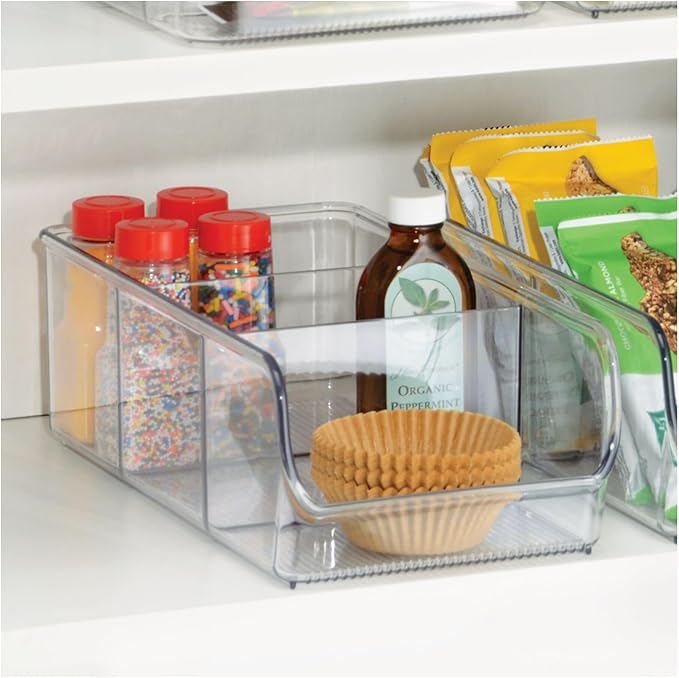 InterDesign Linus Kitchen, Pantry, Refrigerator, Freezer Storage Container, Clear