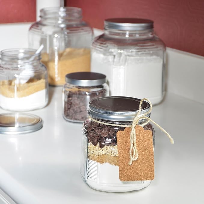 Anchor Hocking 3-Piece Glass Cracker Jar Canister Set