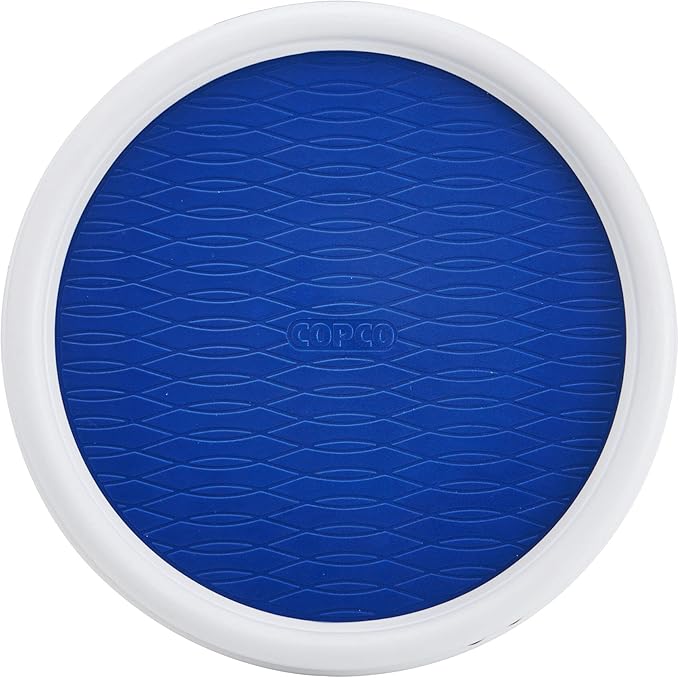 Copco 5224644 9" Turntable Lazy Susan, 9-Inch, White/Blue