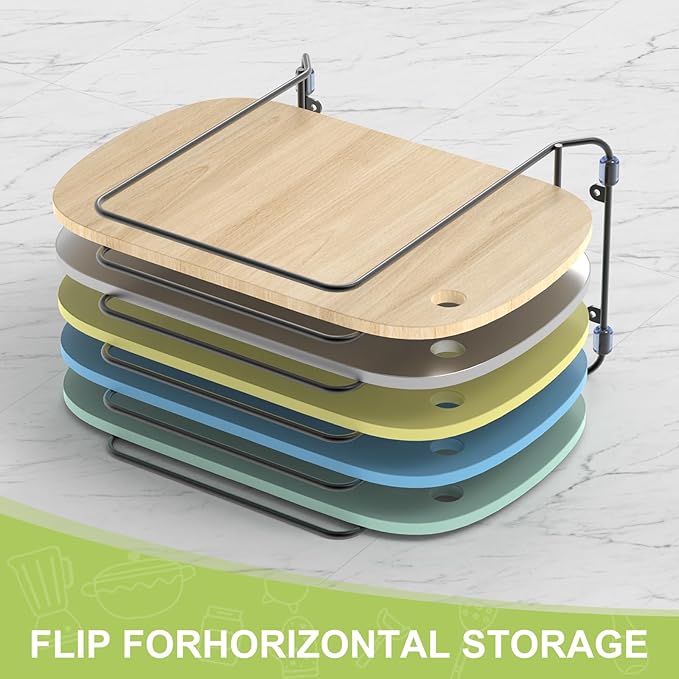 2 Pack-X-Large Kitchen Cabinet Organizer - Storage Tray Organizer Rack for Kitchen Cabinet - Divided Holder with 5 Slots for Skillets, Cutting Board, Baking Sheets (Black)