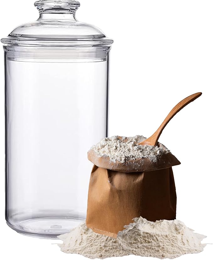 JOEY'Z 34oz/1L - Acrylic Airtight Candy Jar Cookie Jar - Candy Jars with Lids Apothecary Jars With Lids - Laundry Pods Container Laundry Pod Container
