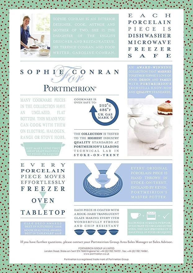 Portmeirion Sophie Conran White Large Canister | 80 Ounce Food Storage Container with Lid | Porcelain Canister for Pantry, Home, and Kitchen Countertop