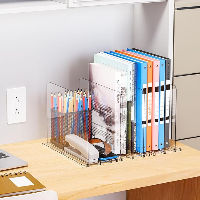Yieach 16Pack Acrylic Clear Shelf Dividers for Closet Organization -Suitable for Wire Shelves,Cupboard- Bag,Purse Dividers and Handbag Organizer,Vertical Shelf Separators in Closet for Sweater,T Shirt