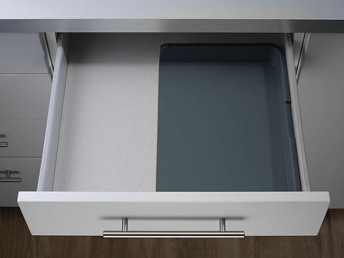 Joseph Joseph 85042 DrawerStore Expandable Cutlery Tray, Gray