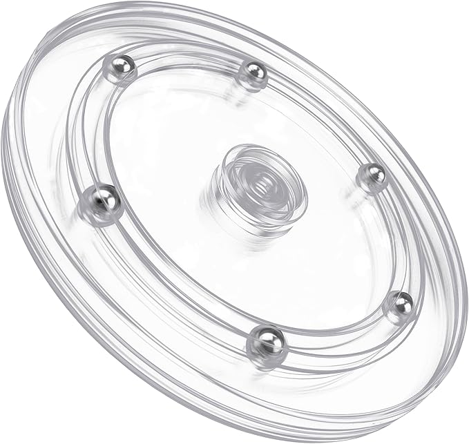 6 inch Clear Lazy Susan Turntable Acrylic Organizer Heavy Duty Ball Bearing Revolving Display Base Kitchen Pantry Spice Cabinet Stand Decorating