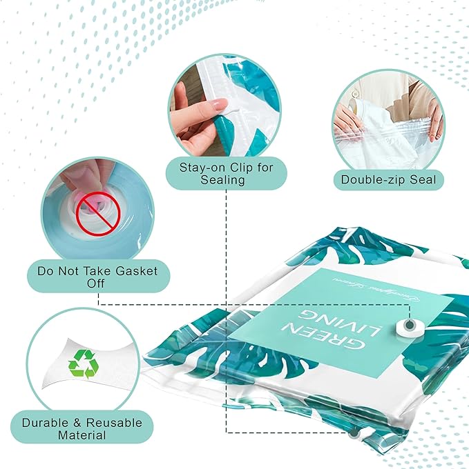 15 Pack Vacuum Storage Bags for Clothing Travel with High Pressure Electric Pump, 3 Sizes Large/Medium/Small Space Saver Bag Vacuum Sealed for Luggage Blankets, Vacuum Seal Bag for Bedding Comforters