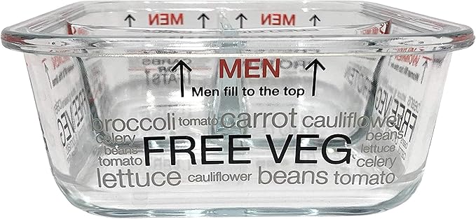 Portion Perfection Portion Control Containers - Glass Oven Ready, Freezer Safe Meal Prep Containers Reusable for Food 3pk, 3 Compartment with Lids, Practical Weight Control Products