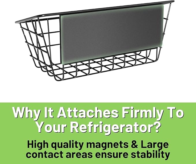 Ofiray-home Magnetic Shelf for Fridge, Seasoning Organizer with Strong Magnets for Kitchen Storage Organization, Moveable Magnetic Spice Rack for Refrigerator, Whiteboard, Kitchen Counter, Cabinet
