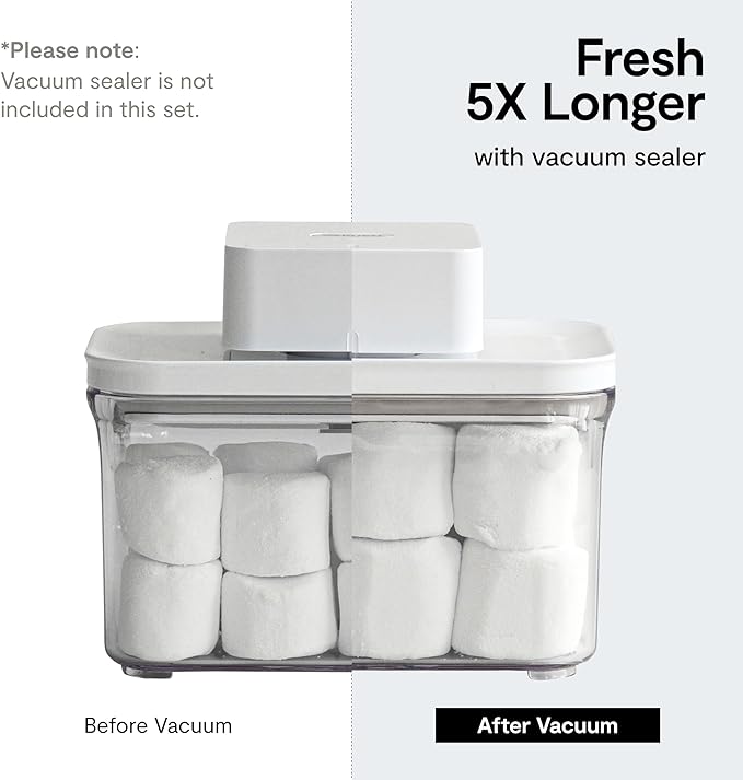 Premium Airtight Food Storage Containers, 3.28qt 1 Piece, Smart One-Click Seal Lid, No Hinges, Patented Double Silicone Lining, 100% Leak Proof, BPA-FREE, Dishwasher, Microwave Safe
