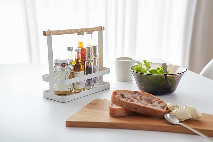 Yamazaki Home Tosca Spice Rack - Steel + Wood