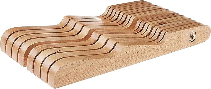 SwitchGrip Victorinox Accessories Storage 14-Slot In-Drawer Tray (17" L x 8.86" W x 1.97" H) Natural Wood, Beechwood (41200.8)