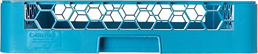 Carlisle FoodService Products Opticlean Flatware Rack Dishwashing Tray for Kitchens and Restaurants, Plastic, 18.25 Inches, Blue