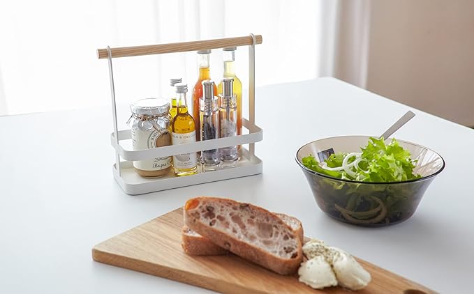Yamazaki Home Tosca Spice Rack - Steel + Wood