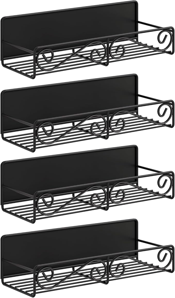 4 Pack Magnetic Spice Rack for Refrigerator