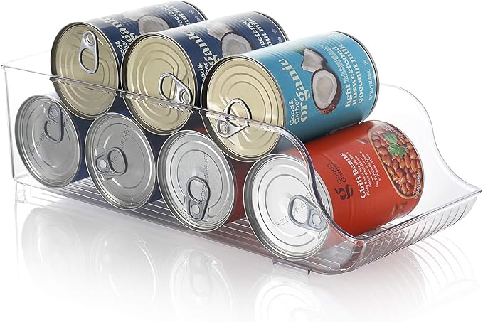 StorageBud Pantry Organization And Storage - Refrigerator Organizer Bins - Stackable Clear Fridge & Freezer Organizer Bins - Great Bins For Pantry, Storage, Organizer, Fridge, Freezer, & More