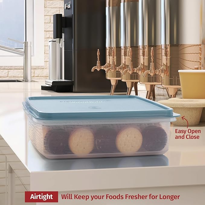 Plastic Storage Containers with Lids – 2-Pack 3L Cupcake Carrier – Leakproof Cookie Storage Containers Airtight – BPA-Free Plastic Containers with Lids for Food Storage, Meal Prep, Leftovers, Cupcakes