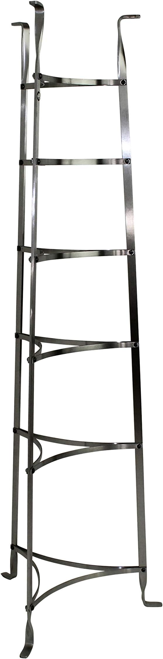 Enclume 6-Tier Cookware Stand, Free Standing Pot Rack, Hammered Steel (Unassembled)