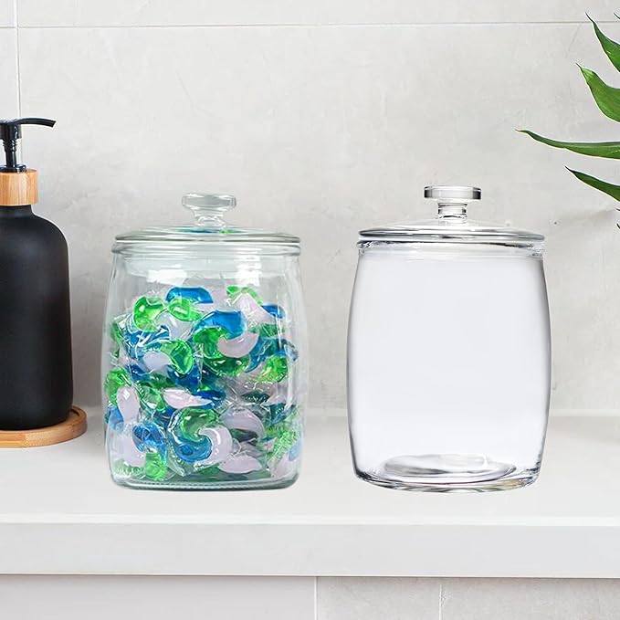 10 Strawberry Street Arlo Glass Canister Medium, Set of 2