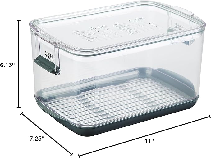 ProKeeper Produce Storage Container with Stay-Fresh Vent System – 5.7 Quarts, Airtight for Fruits & Vegetables