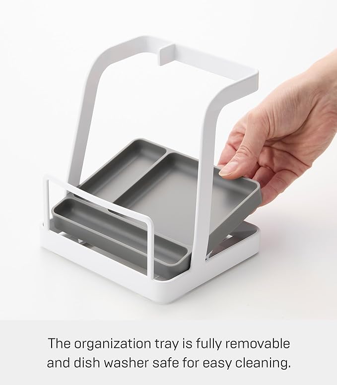 Yamazaki Home Tower Lid & Ladle Stand - Large, Kitchen Stand For Utensils, Lids, And Cookbooks, Heat-Resistant Kitchen Stand - Steel