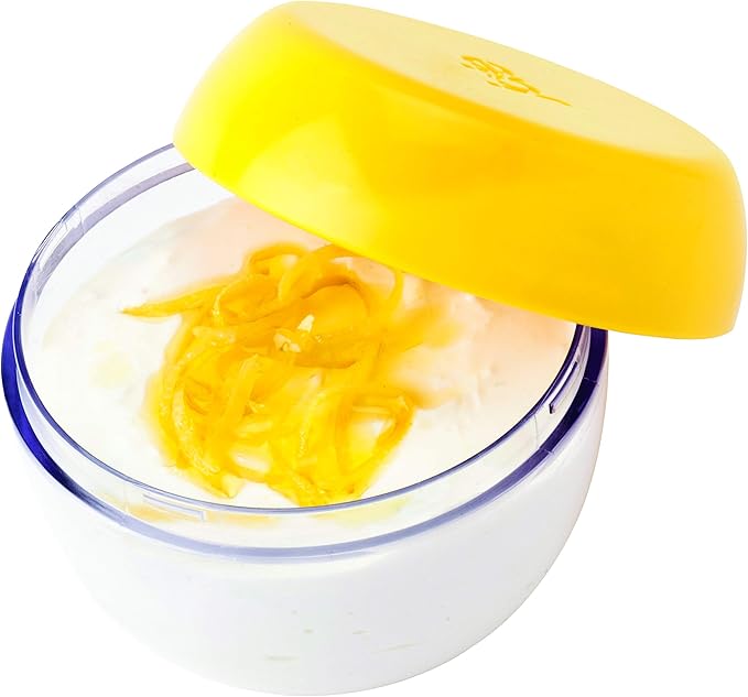 Joie Fresh Flip Pod Lemon Storage Container, Keeps Leftover Half Flavorful and Firm in Fridge, Reusable Kitchen Gadget, BPA Free, Dishwasher Safe