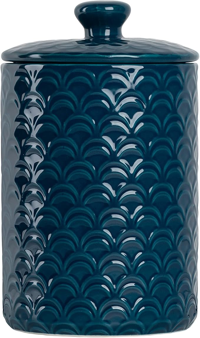 10 Strawberry Street Kitchen Canister, 3 Piece Set, Ocean Navy
