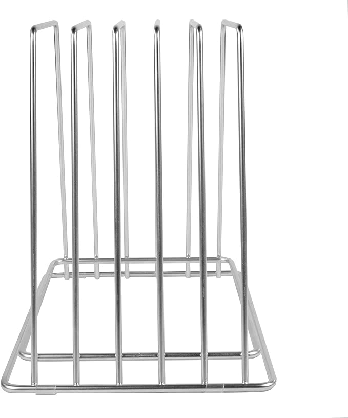 Professional Kitchen Cutting Board Organizer, 1" Slot Stainless Steel Rack NSF Fits Baking Sheets