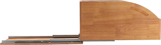 DINDON Pull Out Cabinet Organizer for Pans, Pot lid, Cookie Sheet, Cutting Board, Baking Tray, Slide Out Kitchen Cabinet Storage Organizer, 10.5''W X 21"D X 10.6"H, Wood