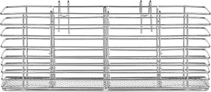 Slideep Stainless Steel Cutlery Utensil Holder Silverware Organizer with Hooks removable Drying Rack Silverware Holder Utensil Cutlery Basket Kitchen Dish Drainer Dish Drying Rack