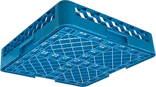 Carlisle FoodService Products Opticlean Flatware Rack Dishwashing Tray for Kitchens and Restaurants, Plastic, 18.25 Inches, Blue