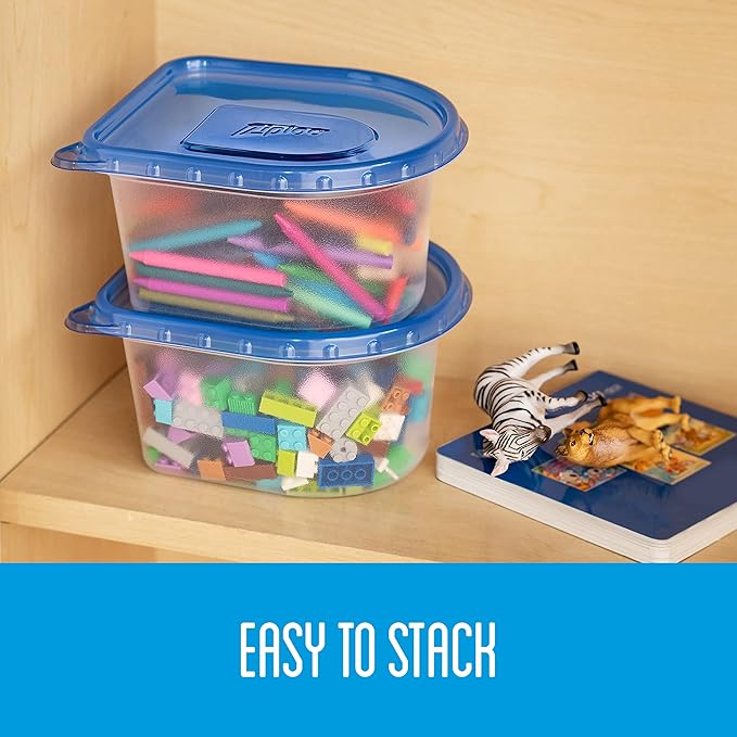 Ziploc Snap N Seal Food Storage Meal Prep Containers, Reusable for Kitchen Organization, Dishwasher Safe, 10 Piece Set, 56 Ounce, Compatible with Amazon Astro