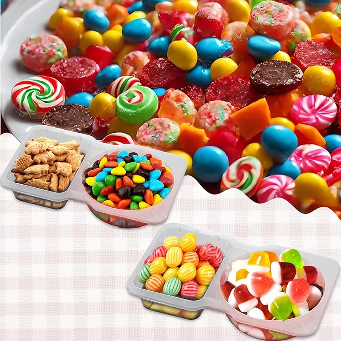 14 Set Reusable Snack Containers with Lids, BPA-Free Leakproof Portion Control Containers for Adults & Kids, Divided Mini Food Storage for Lunch, Salad Dressing, Condiments