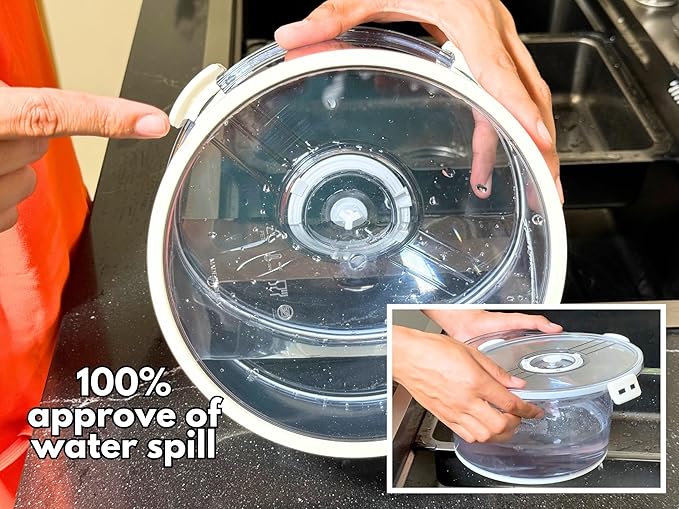 Lettuce Keeper for Refrigerator with Lids 3-Piece Set Date Chronograph Airtight BPA-Free Removable Drain Tray and Air Vents