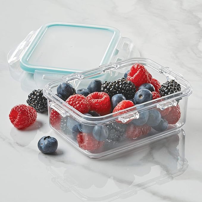 LOCK & LOCK Purely Better Tritan Container/Rectangle Food Storage Bin, 12 Ounce, Clear